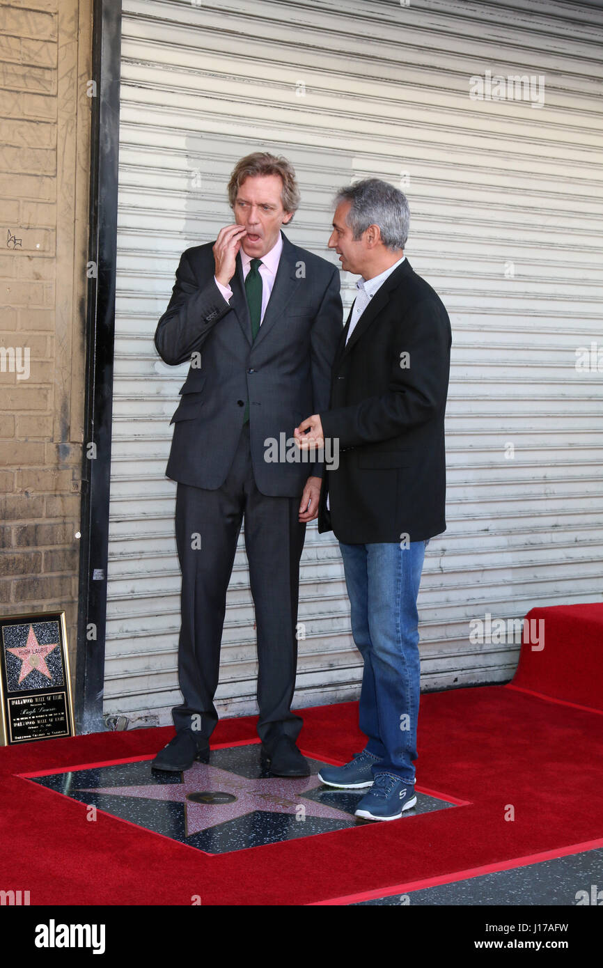 Los Angeles, CA, USA. 25th Oct, 2016. LOS ANGELES - OCT 25: Hugh Laurie, David Shore at the Hugh LaurieHollywood Walk of Fame Star Ceremony at the Hollywood Blvd. on October 25, 2016 in Los Angeles, CA Credit: Kathy Hutchins/via ZUMA Wire/ZUMA Wire/Alamy Live News Stock Photo