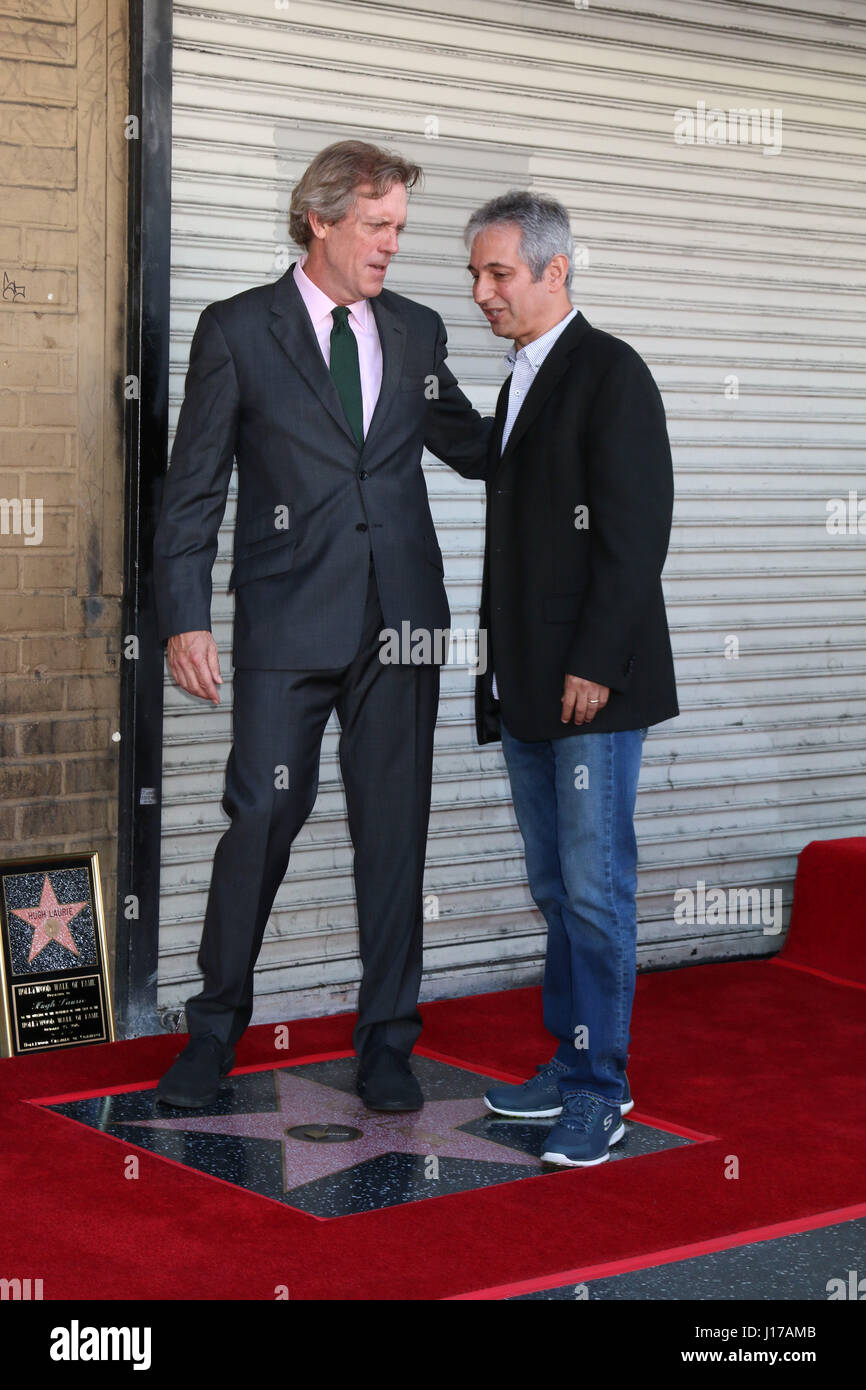 Los Angeles, CA, USA. 25th Oct, 2016. LOS ANGELES - OCT 25: Hugh Laurie, David Shore at the Hugh LaurieHollywood Walk of Fame Star Ceremony at the Hollywood Blvd. on October 25, 2016 in Los Angeles, CA Credit: Kathy Hutchins/via ZUMA Wire/ZUMA Wire/Alamy Live News Stock Photo