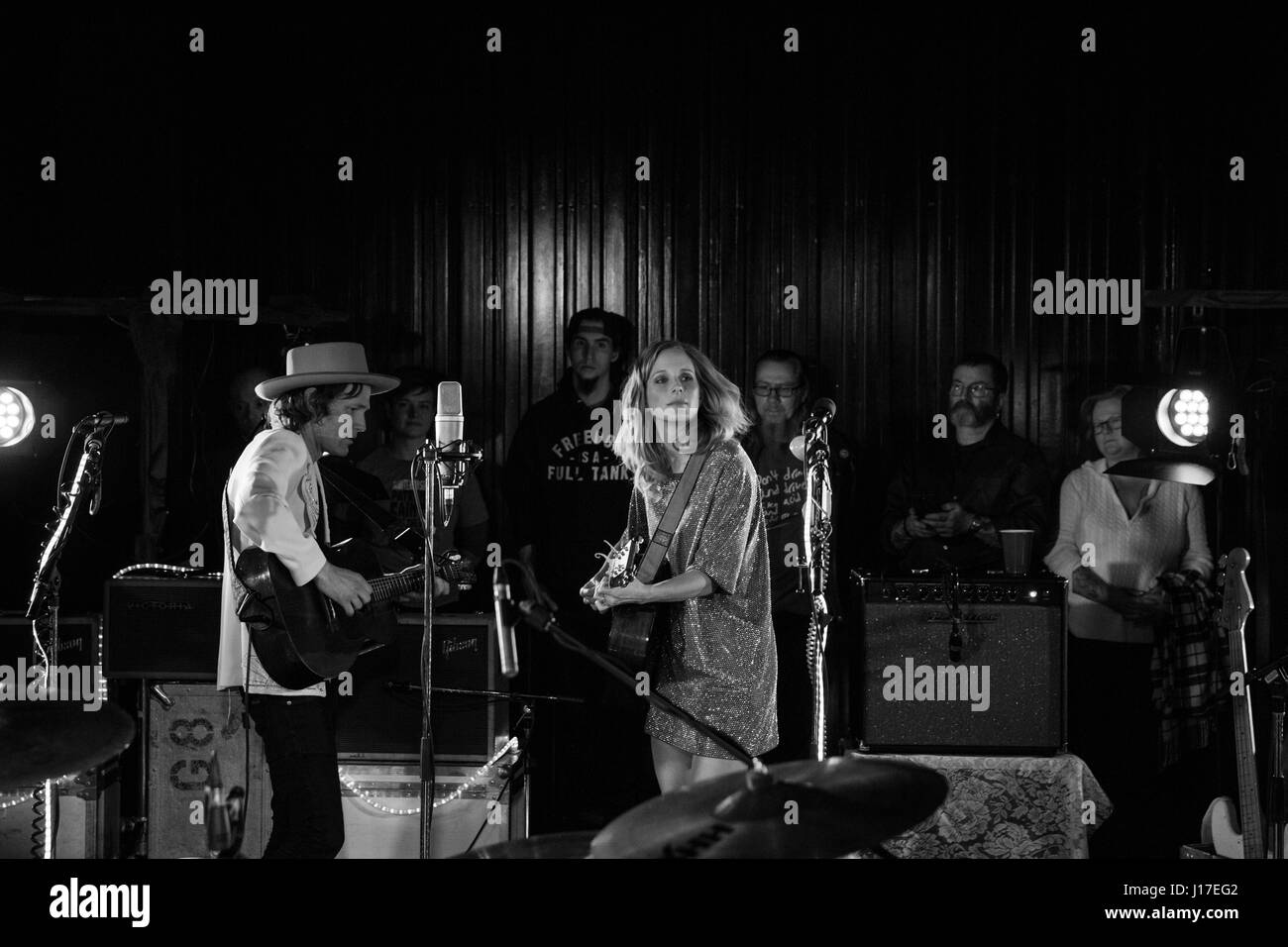 Whitehorse perform live at CBC Studios in Toronto Stock Photo Alamy