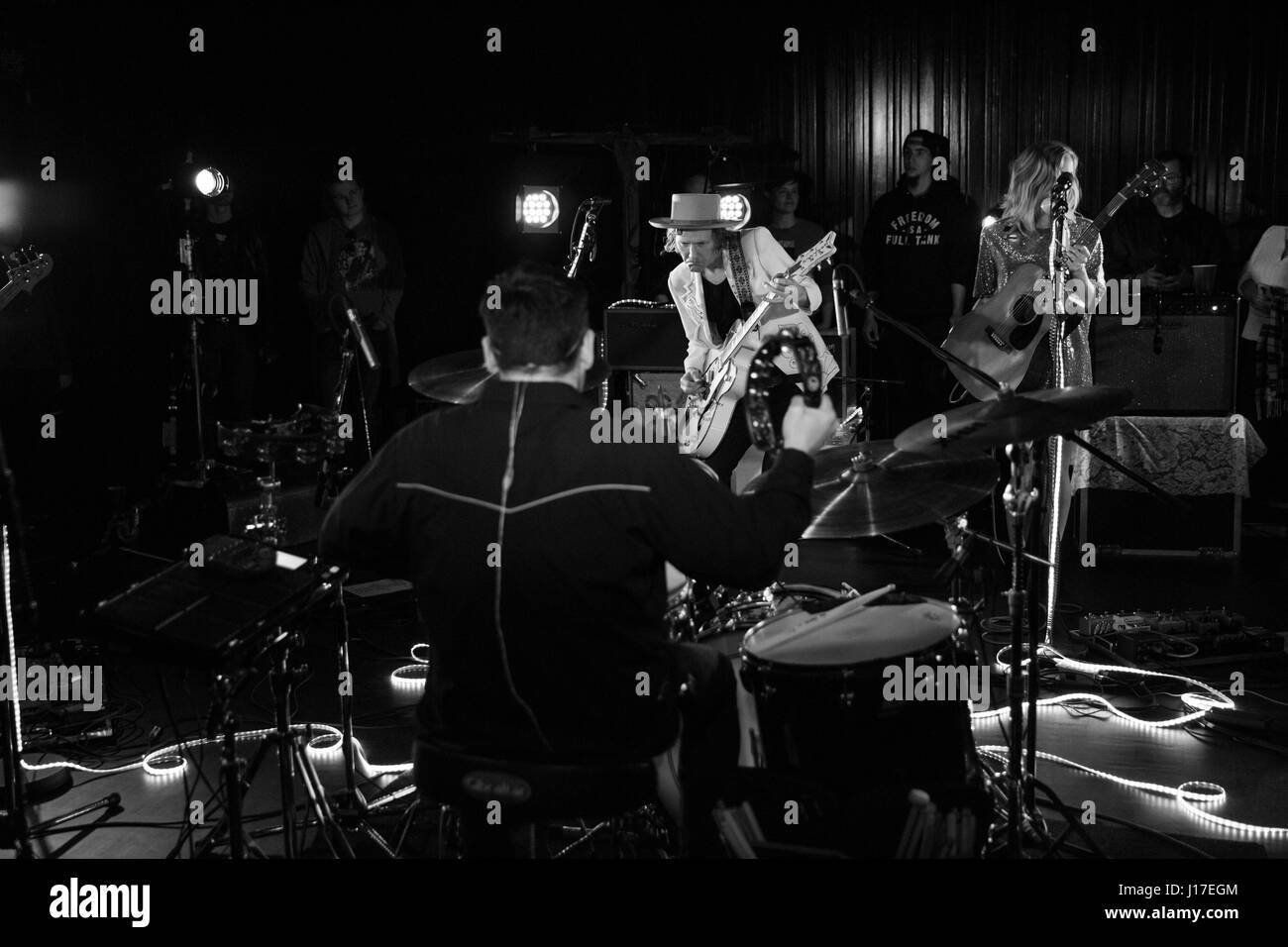 Whitehorse perform live at CBC Studios in Toronto Stock Photo Alamy