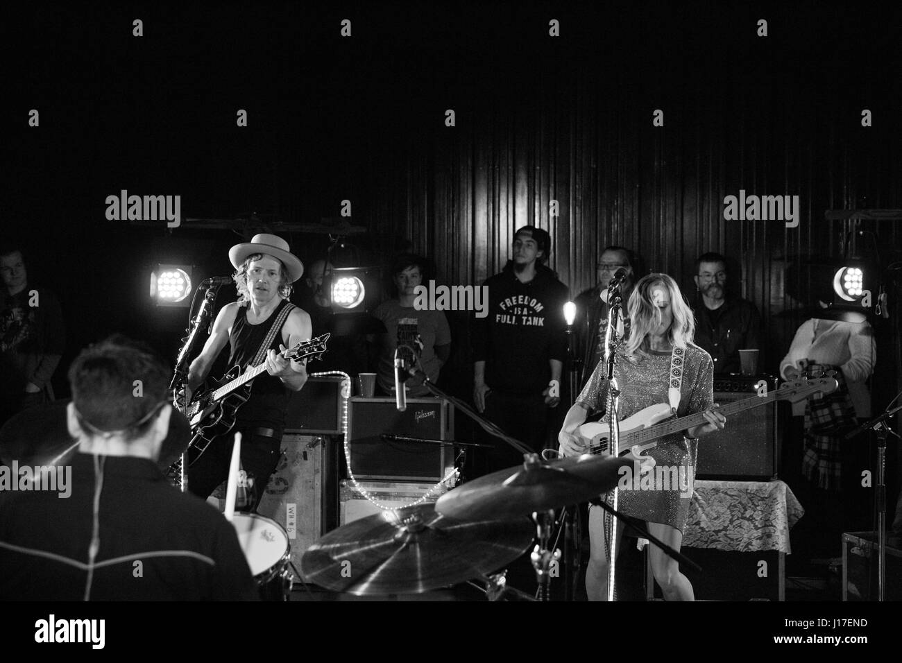 Whitehorse perform live at CBC Studios in Toronto Stock Photo Alamy