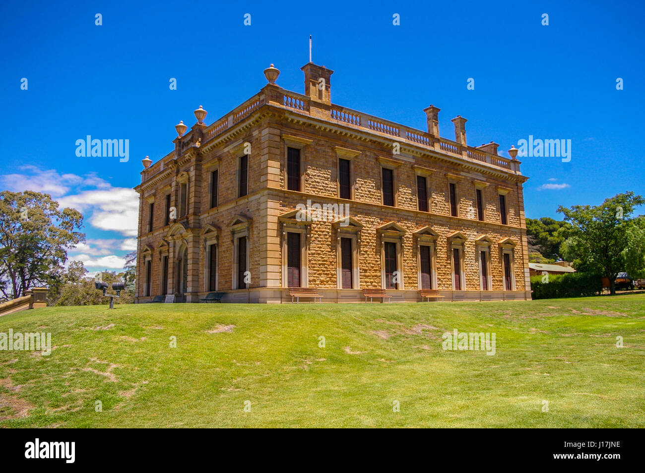 Martindale hall is a heritage listed building near Mintaro in Rural South Australia Stock Photo