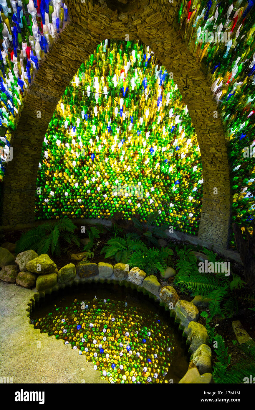 Westonbury Mill Water Garden at Pembridge in Herefordshire, Britain. A