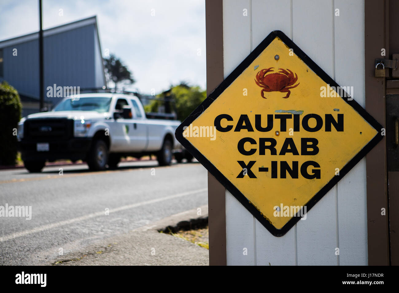 Spud Point, California, USA. A mecca fro crab fishing and crab meat. Stock Photo