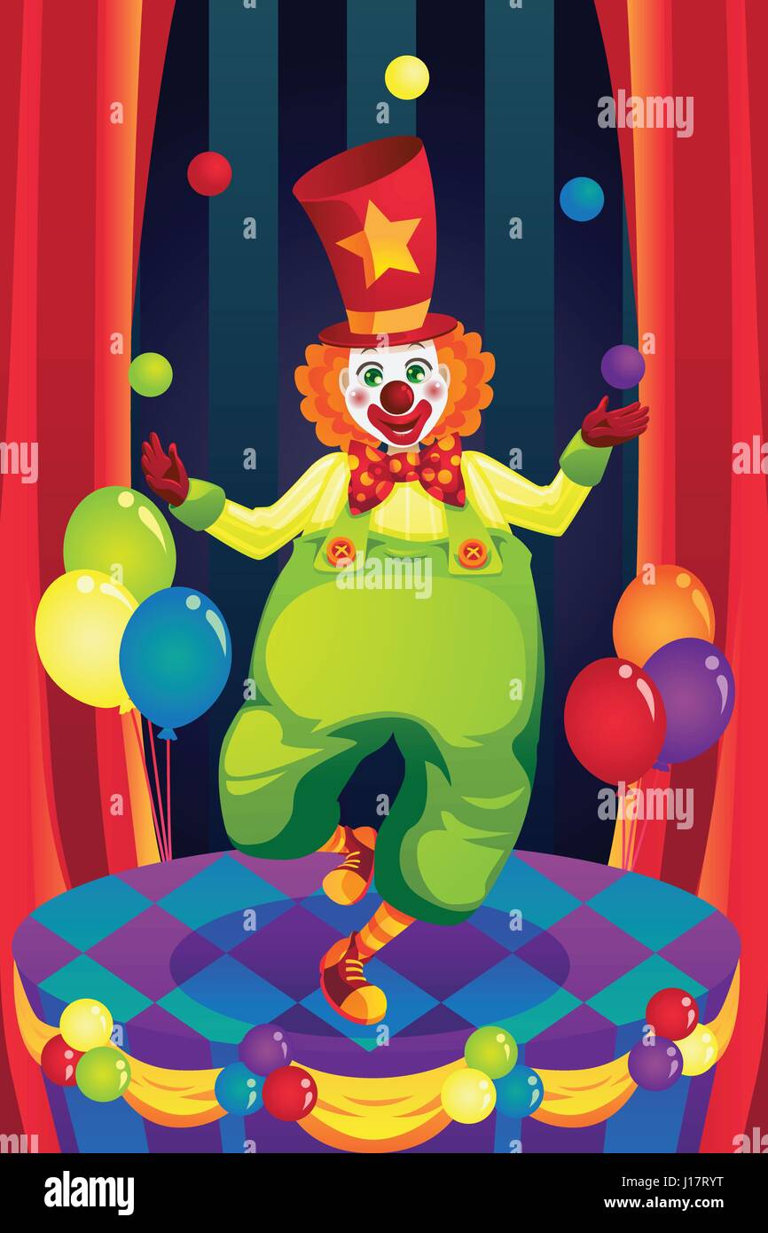 Выход клоуна 5. Клоун в цирке. Клоун жонглер. Клоун на арене цирка. Клоун на сцене.