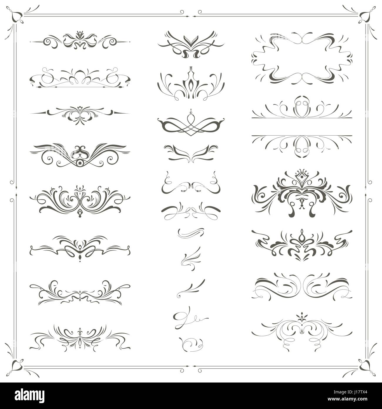 A vector illustration of calligraphic design Stock Vector Image & Art ...