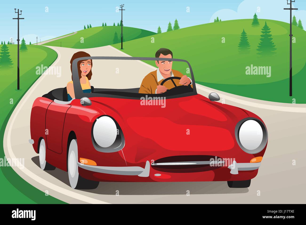 Riding In Car Clipart