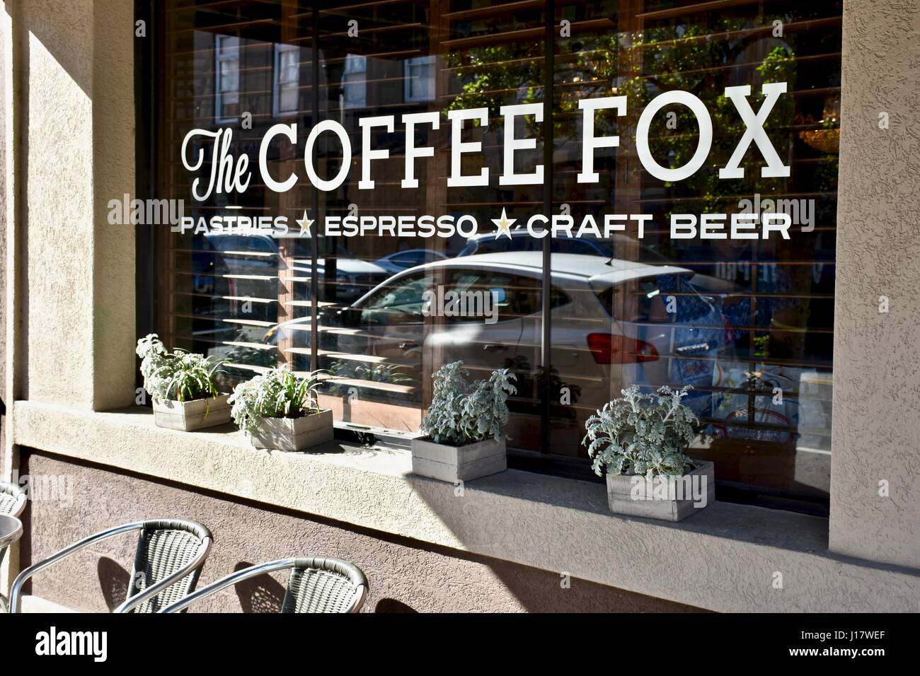 coffee fox pasties espresso and beer savannah georgia stock photo