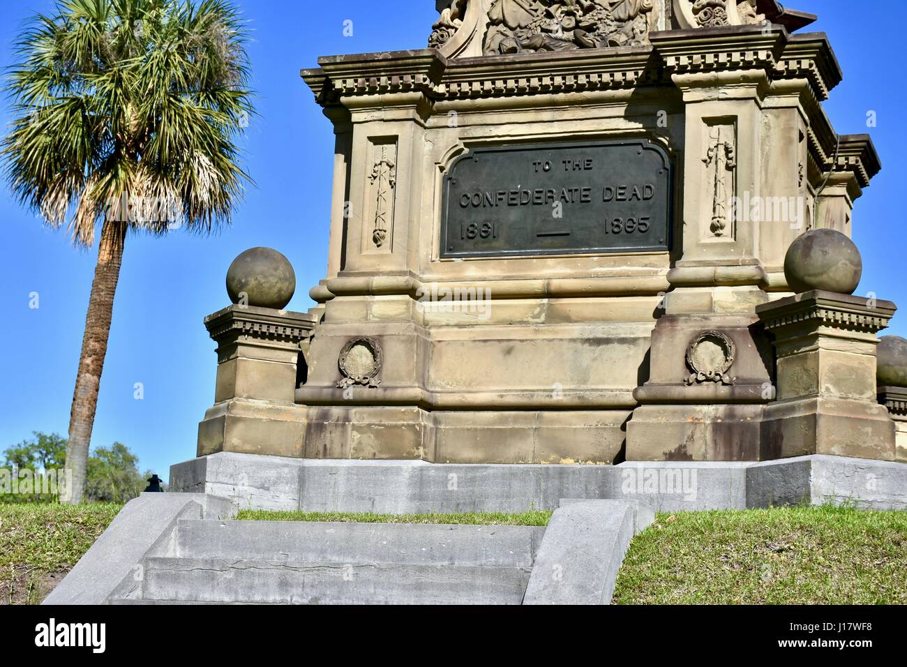 Confederate monument at Forsyth park Savannah, Stock Photo Alamy