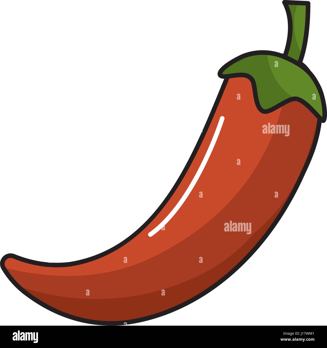 Chili pepper field Stock Vector Images - Alamy