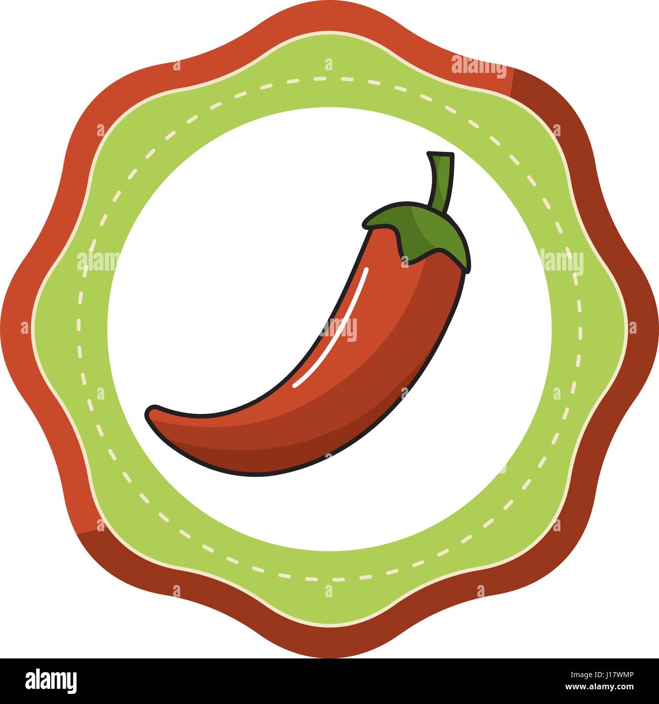 Chili pepper field Stock Vector Images - Alamy