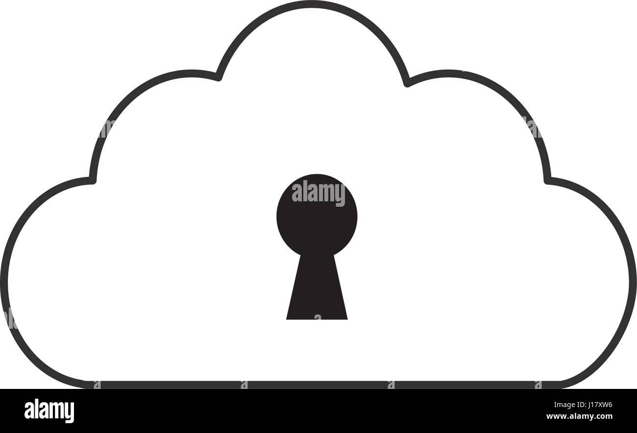 figure security cloud data connections service Stock Vector Image & Art ...