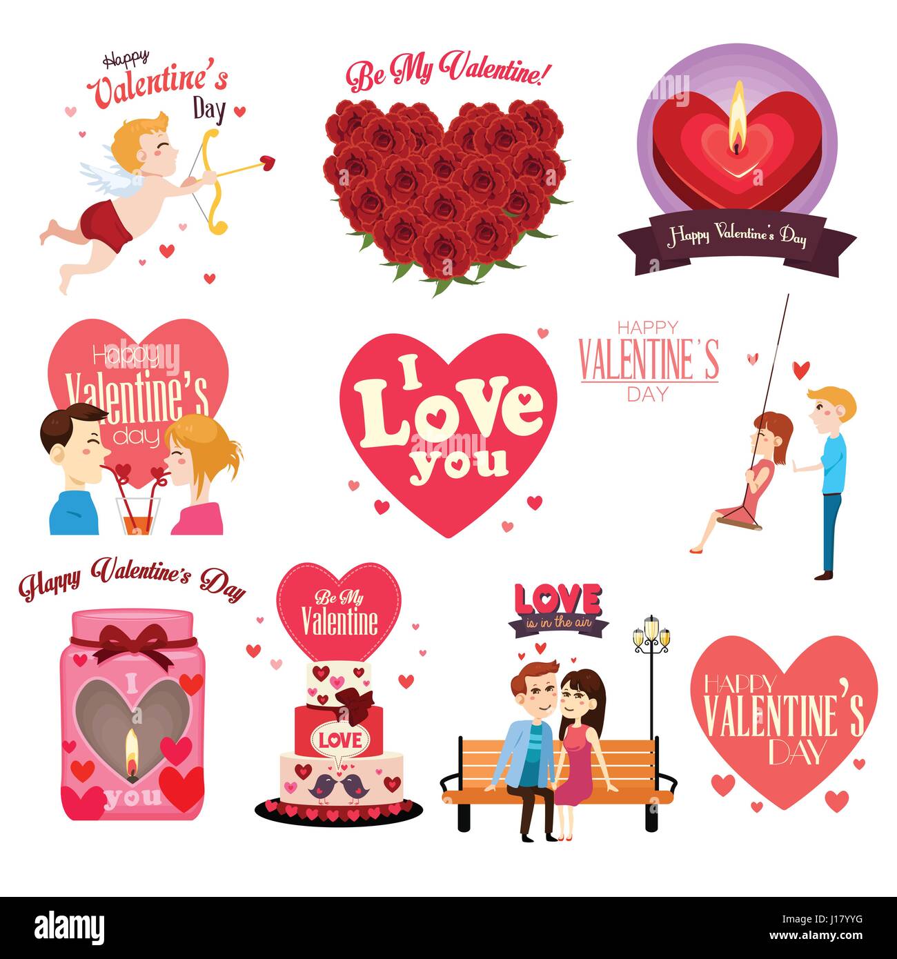 Valentines day clipart Stock Vector Images - Alamy