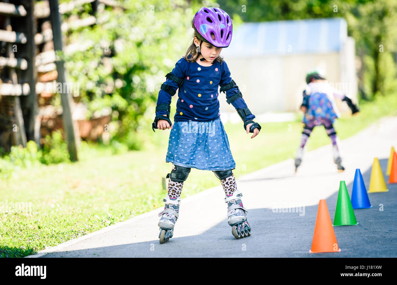 Rollerblading children hires stock photography and images Alamy