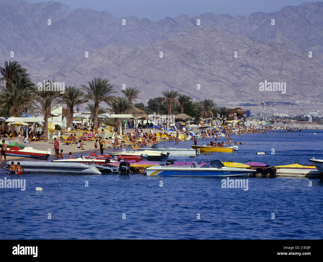 Eilat beach, Isreal. Stock Photo