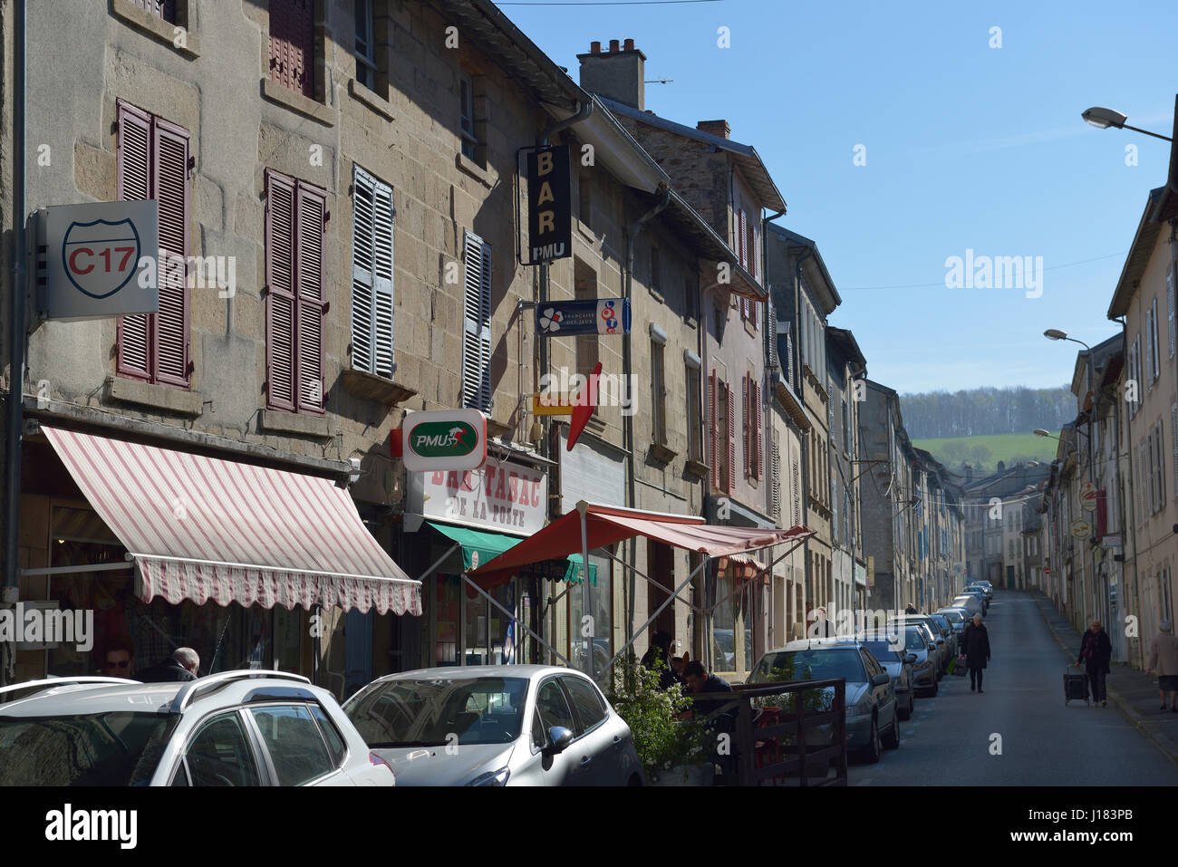 Bourganeuf in the Creuse department in the Nouvelle-Aquitaine region in central France. Stock Photo