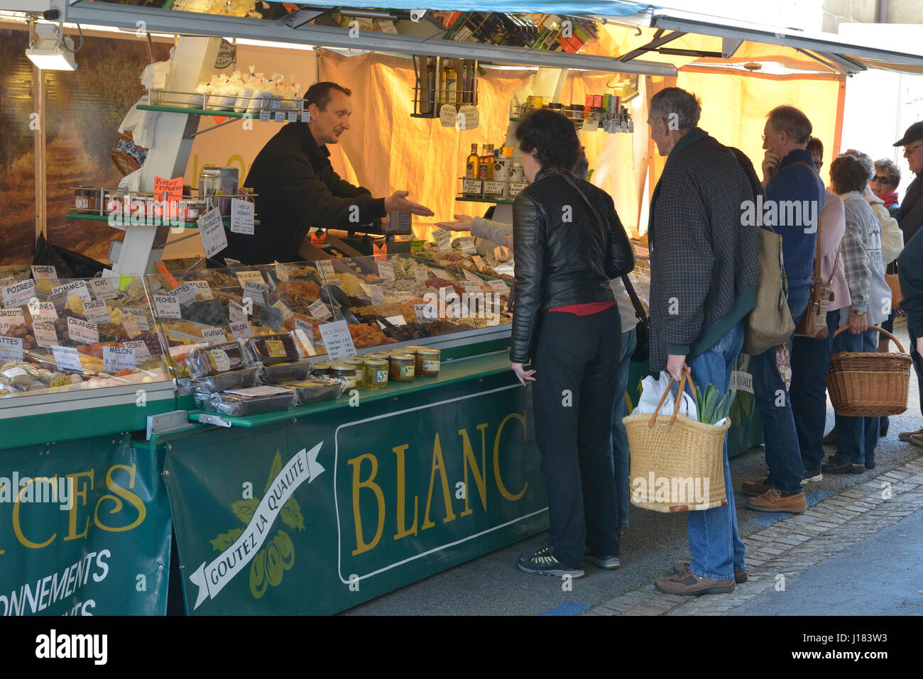 Bourganeuf  in the Creuse department in the Nouvelle-Aquitaine region in central France. Stock Photo