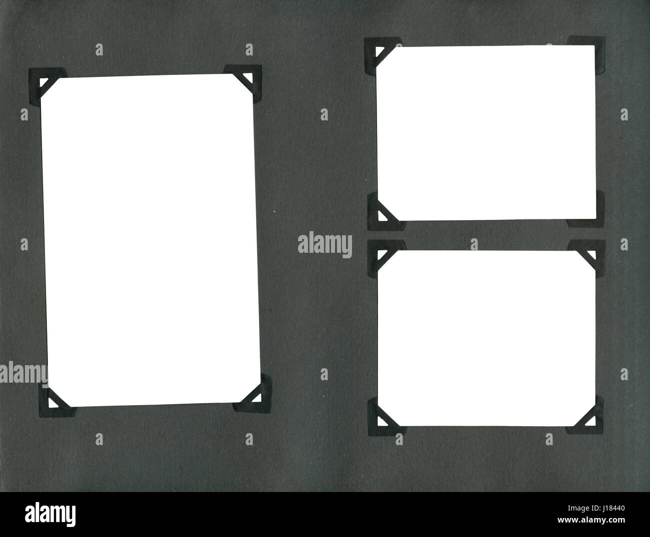 Empty page from an old album Stock Photo - Alamy