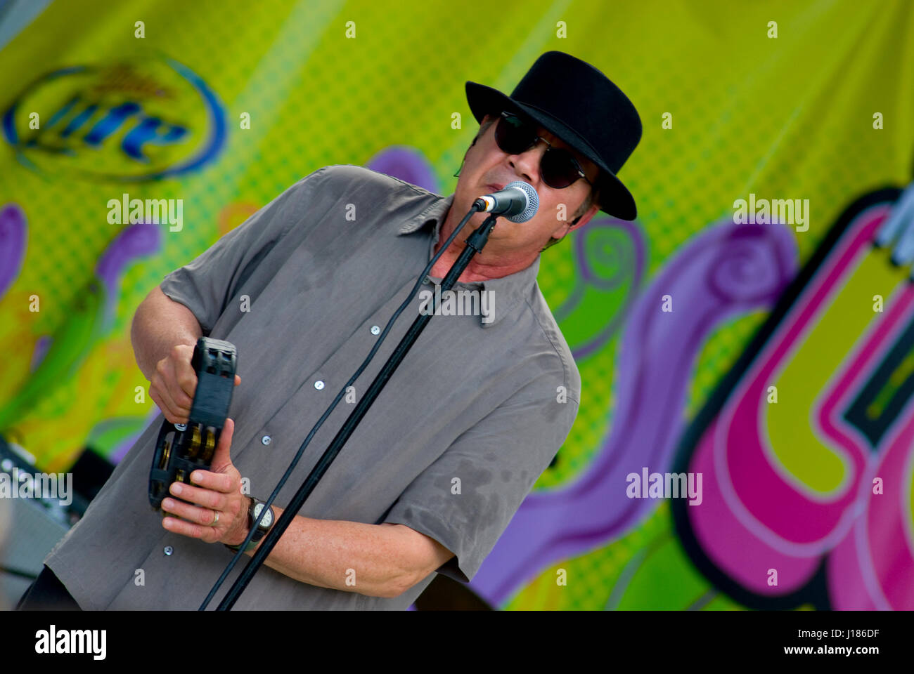 Mitch Ryder and the Detroit wheels music live concert outside festival Stock Photo
