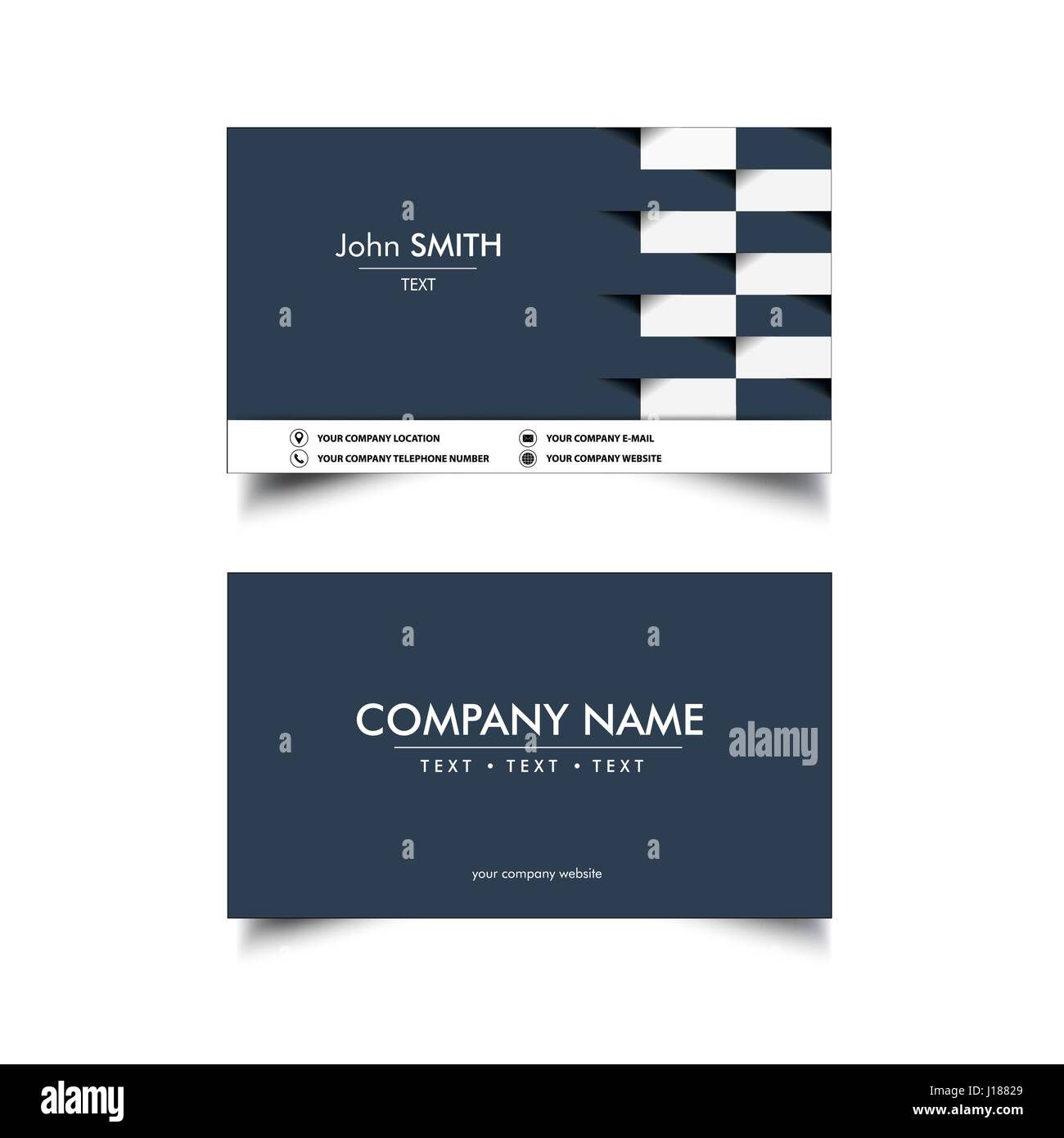Simplot Business Card Simple Business Card Template, Vector, Illustration Stock Vector Image ...