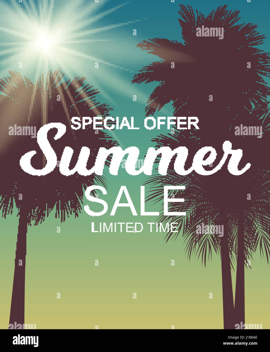 Summer Sale Background Vector Illustration Stock Vector Image & Art - Alamy