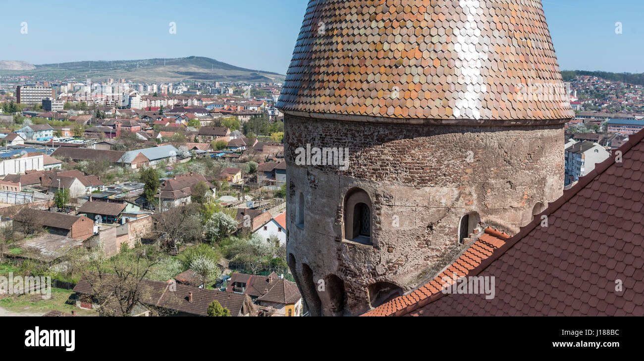 Castelul Corvinilor din Hunedoara / Corvin's Castle from Hunedoara - Romania Stock Photo