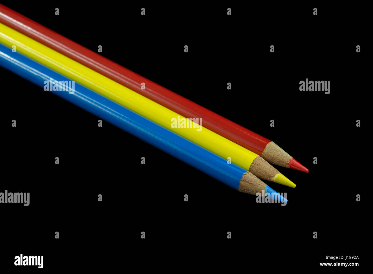 Three Pencils Hi Res Stock Photography And Images Alamy