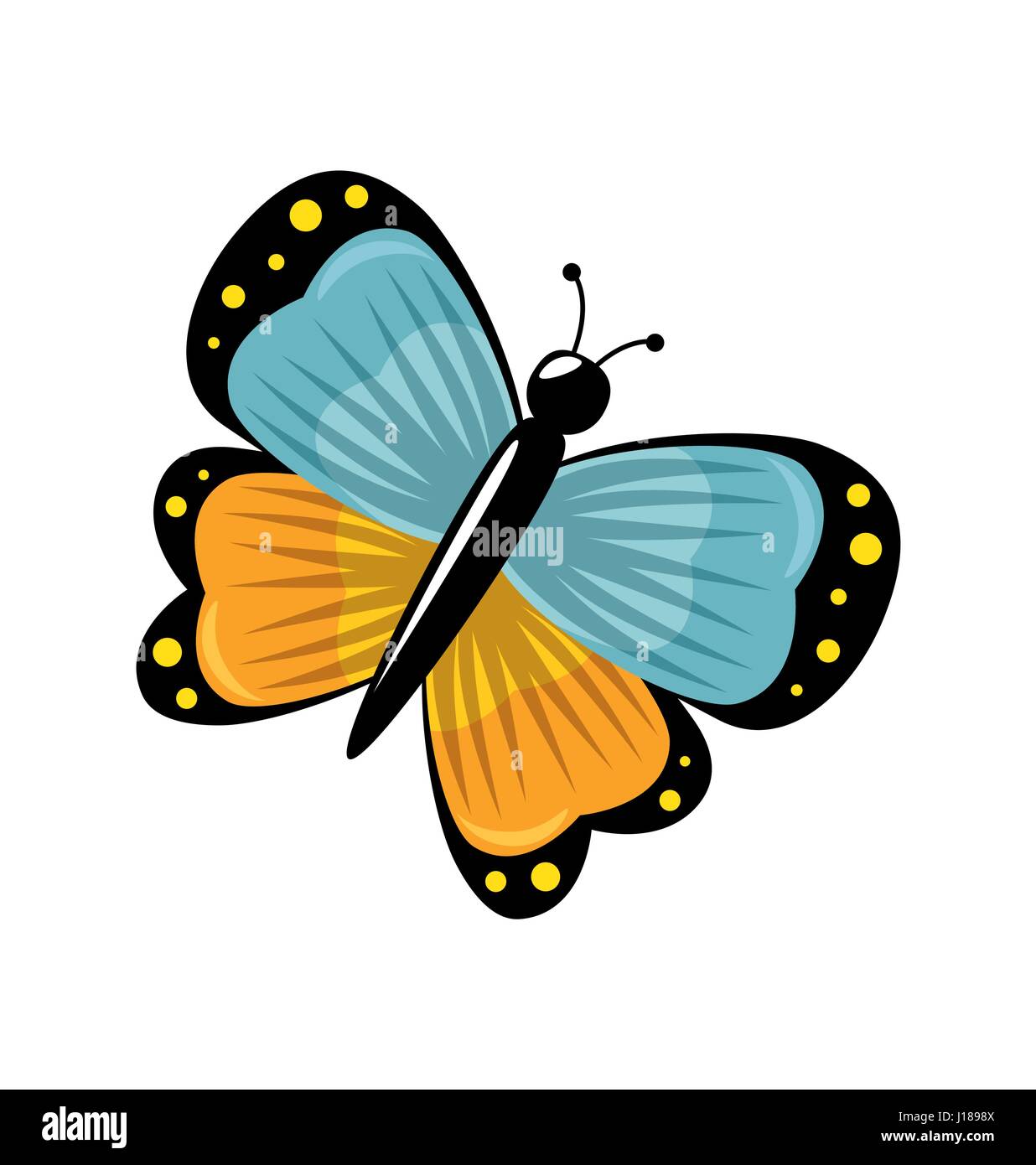 cute butterfly flying icon Stock Vector Image & Art - Alamy