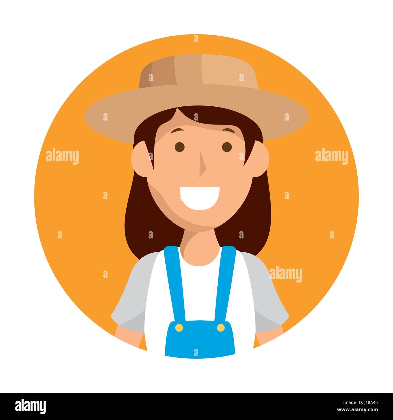woman gardener avatar character icon Stock Vector Image & Art - Alamy