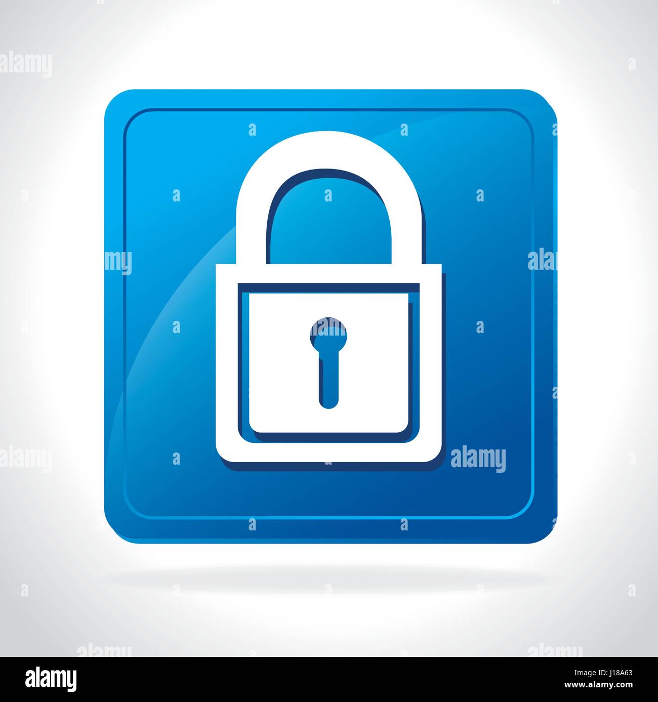 safe padlock isolated icon Stock Vector Image & Art - Alamy