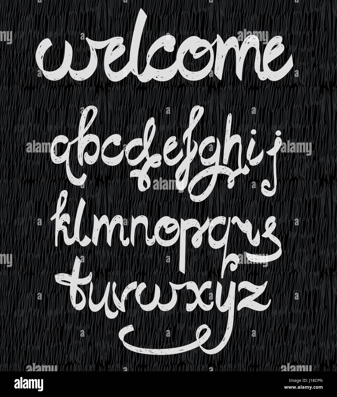 Alphabet Script Stock Vector Images - Alamy