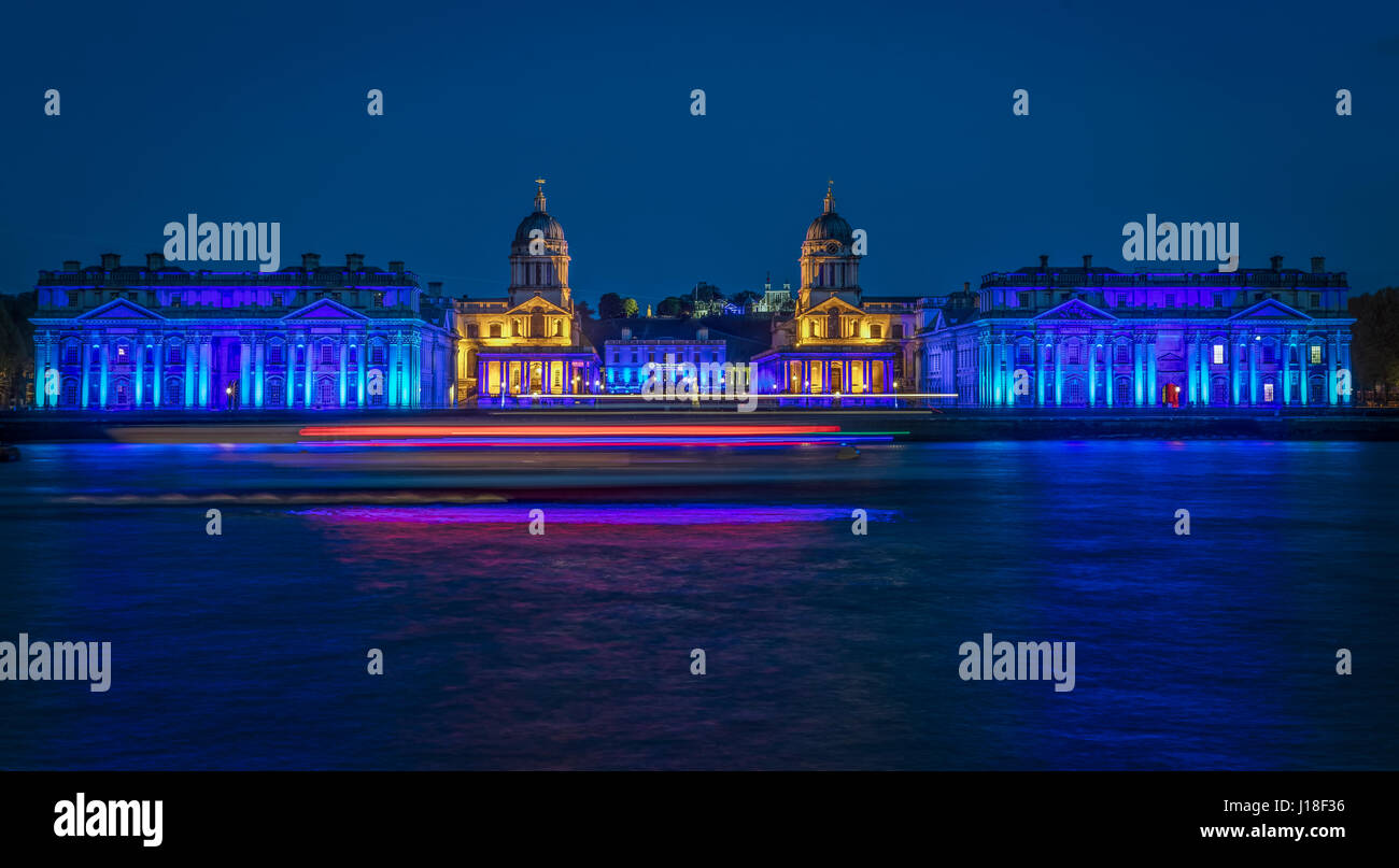 Greenwich london night trails hires stock photography and images Alamy