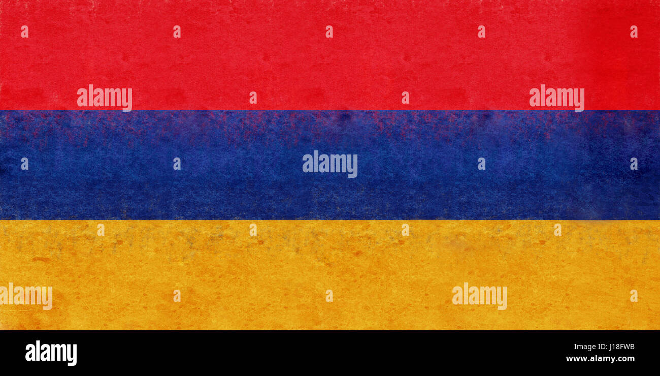 Illustration of the flag of Armenia with a grunge look Stock Photo - Alamy