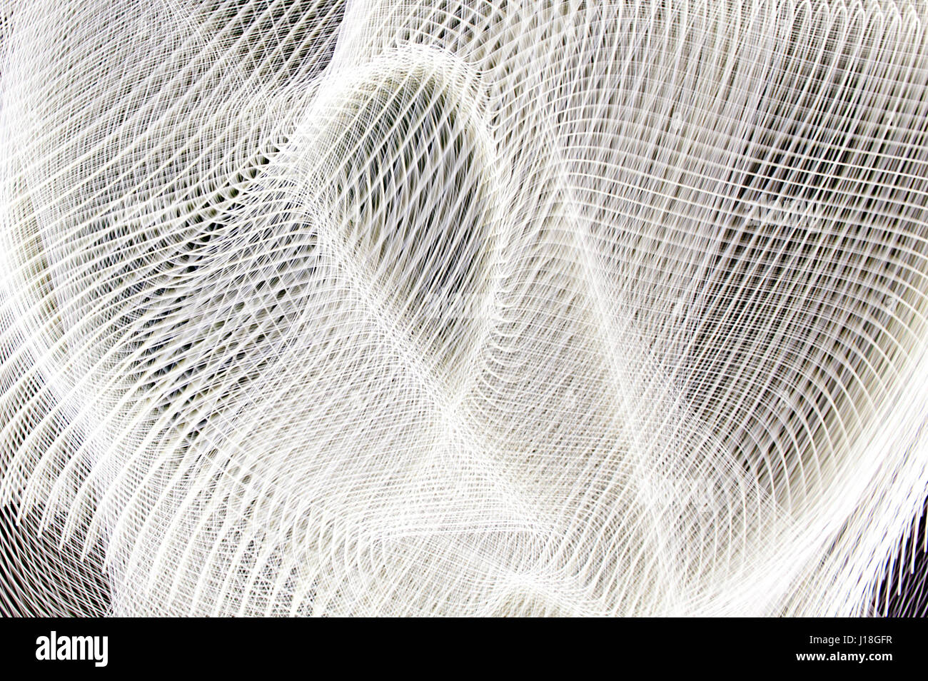 White String For Web An illustration of white abstract lines forming a web Stock Photo - Alamy