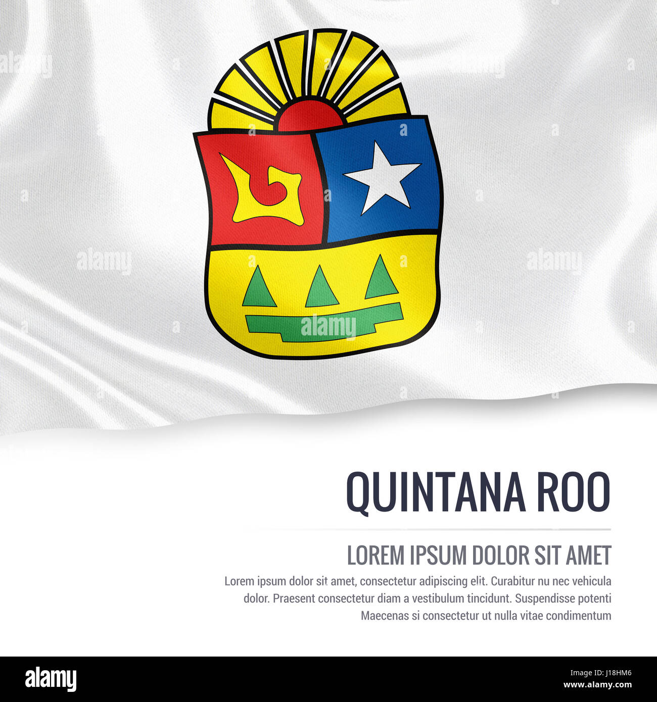 Quintana Roo Flag Mexico State Quintana Roo Flag Banner States Of