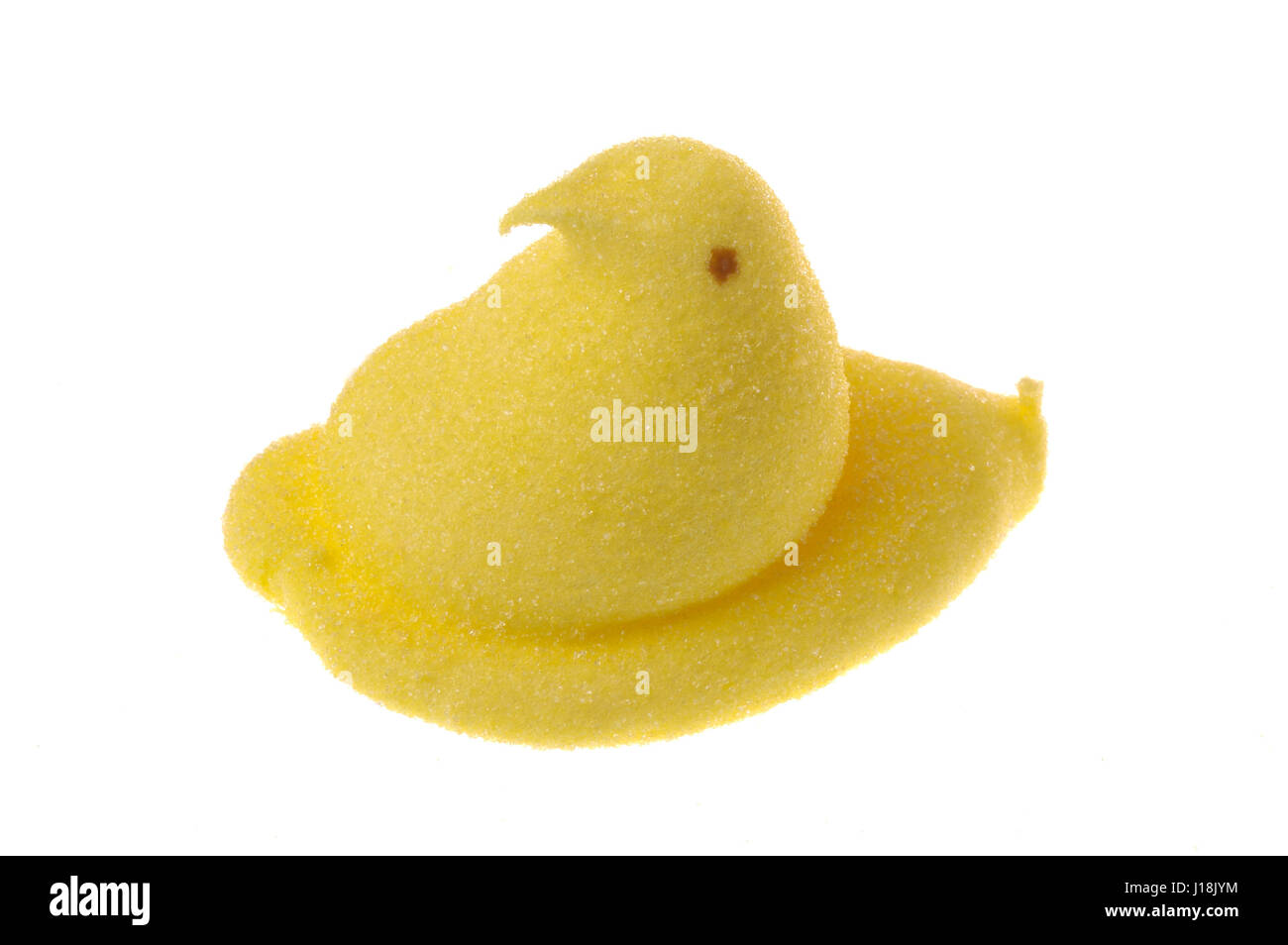 Peeps marshmallow chick candy, classic springtime or Easter treat Stock