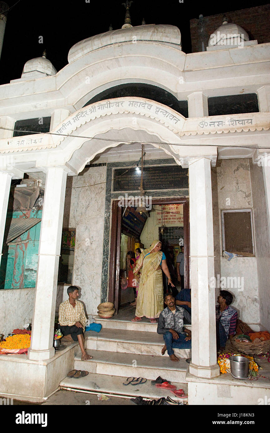 Gopeshwar mahadev temple, vrindavan, uttar pradesh, india, asia Stock Photo