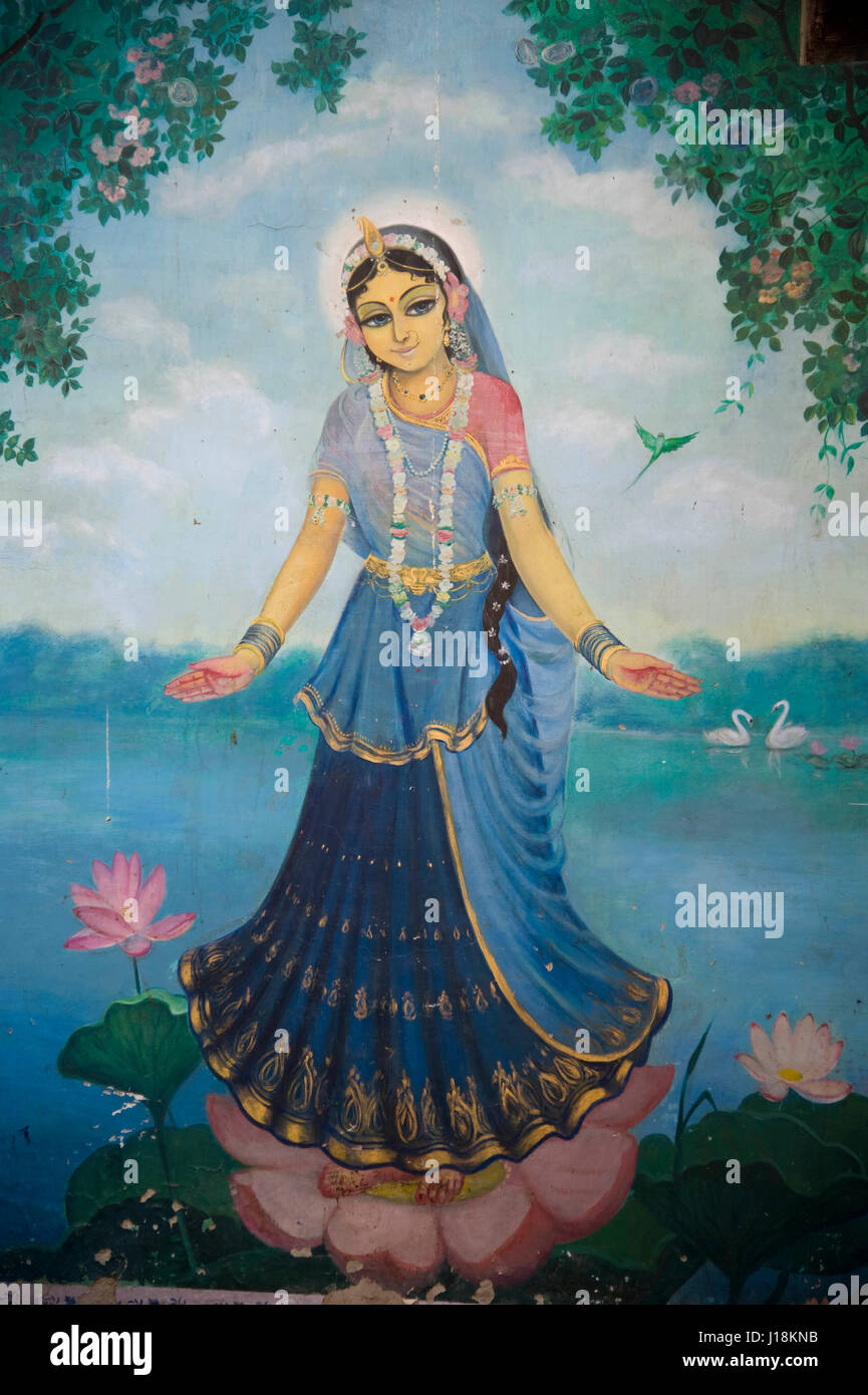Radha painting, mathura, uttar pradesh, india, asia Stock Photo Alamy