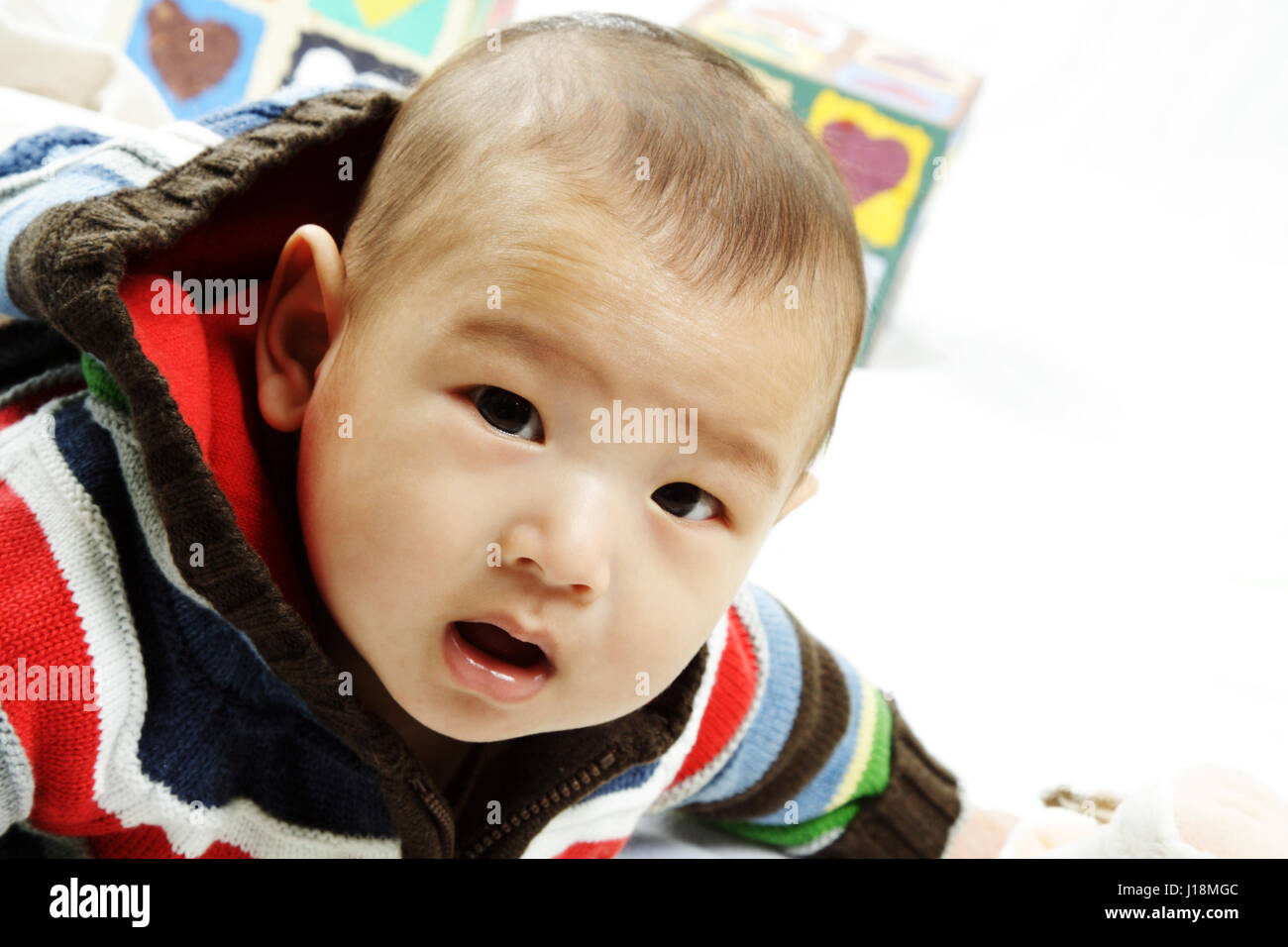 A portrait of a cute baby boy Stock Photo - Alamy