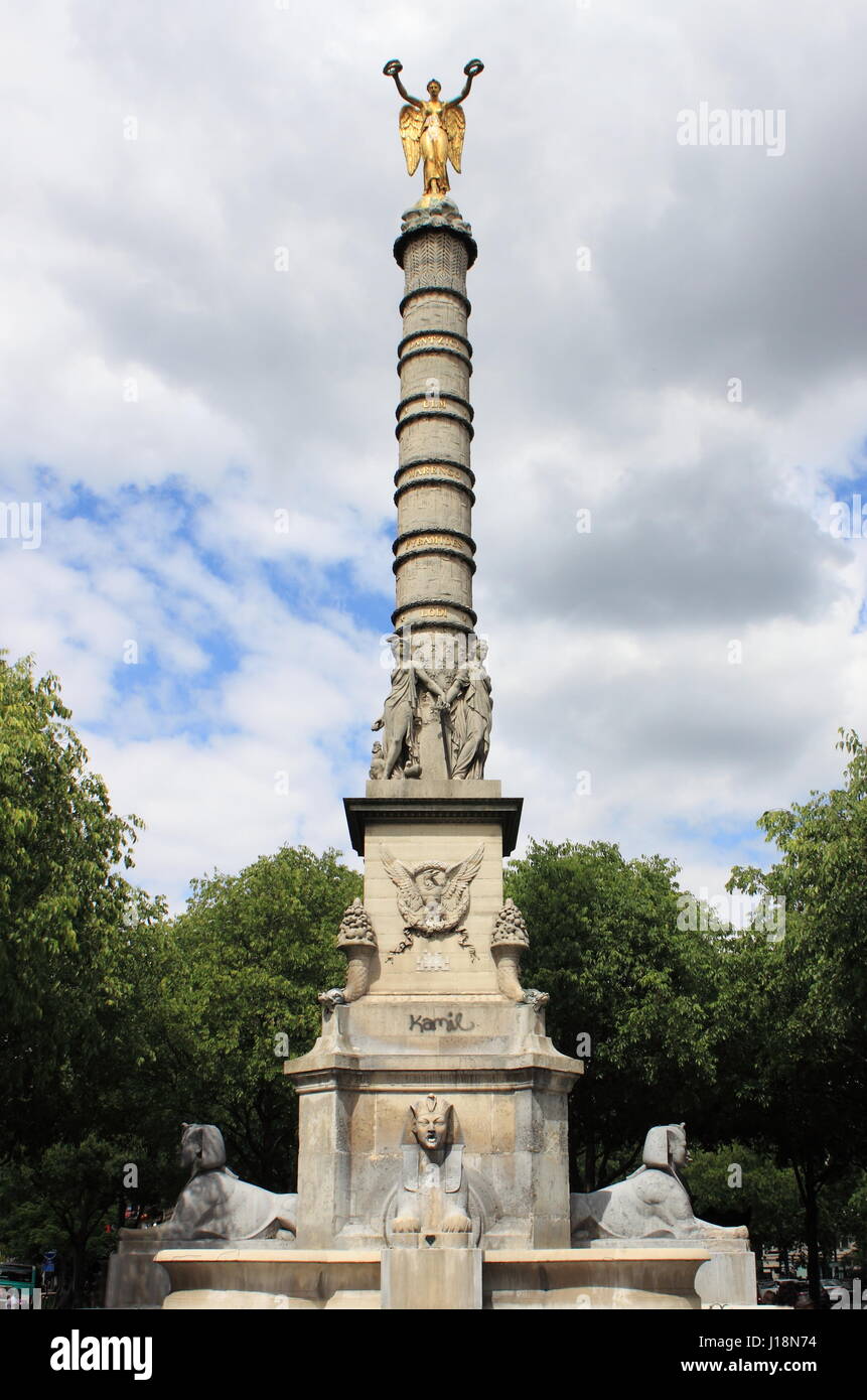 Fontaine du Palmier in Paris, France Stock Photo