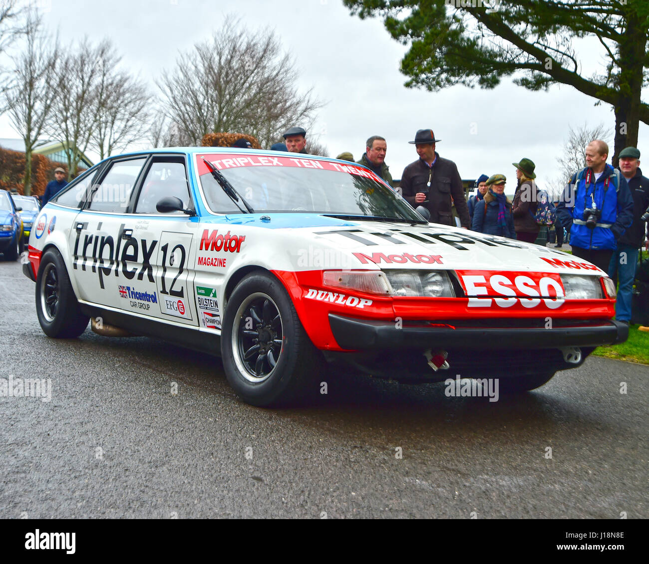 Adam Brindle, Nigel Greensall, Rover 3500 SD1, Gerry Marshall Trophy, Goodwood 75th Members Meeting, March, 2017, Stock Photo