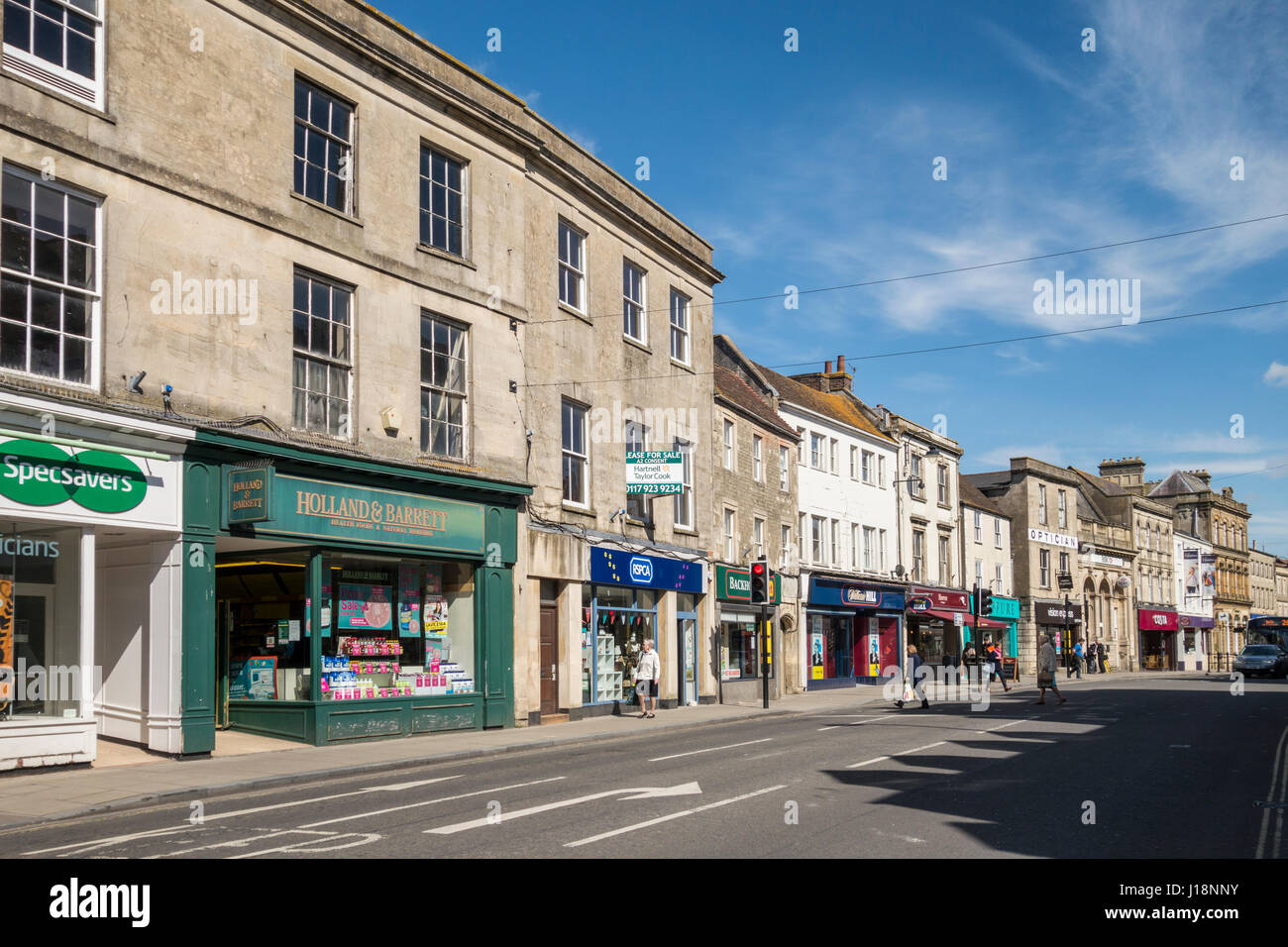 High Street, Warminster, Wiltshire, England Stock Photo 138490295 Alamy