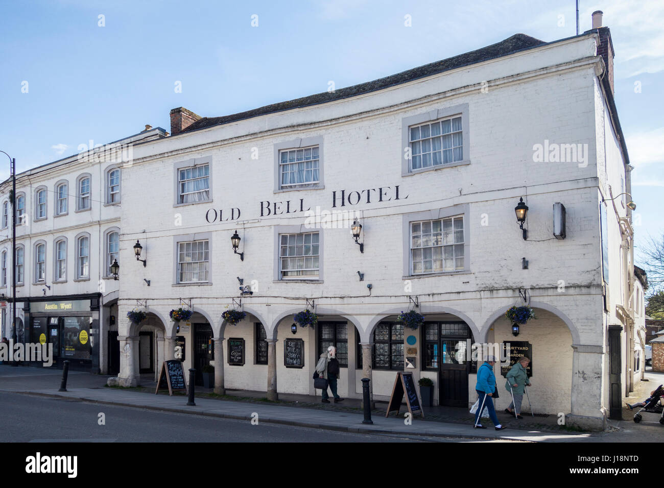 Old Bell Hotel, Warminster, Wiltshire, England, UK Stock Photo