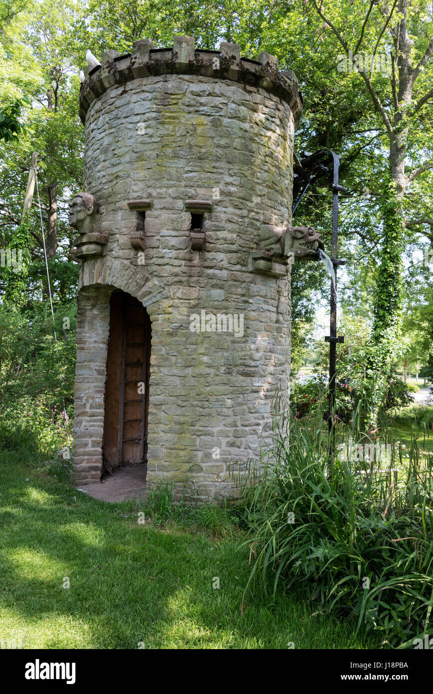 Westonbury Mill Water Garden at Pembridge in Herefordshire, Britain