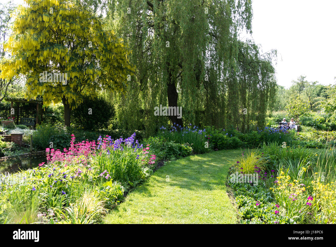 Westonbury Mill Water Garden at Pembridge in Herefordshire, Britain