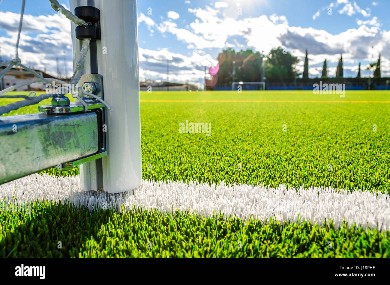 artificial grass camp Stock Photo Alamy