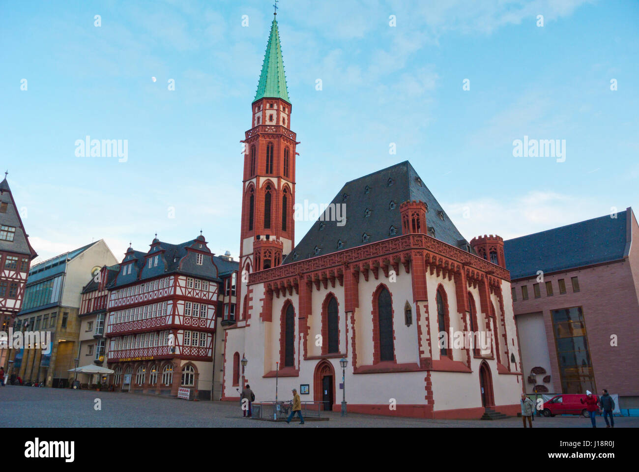 Alte Nikolaikirche, Römerberg, Altstadt, old town, Frankfurt am Main, Hesse, Germany Stock Photo