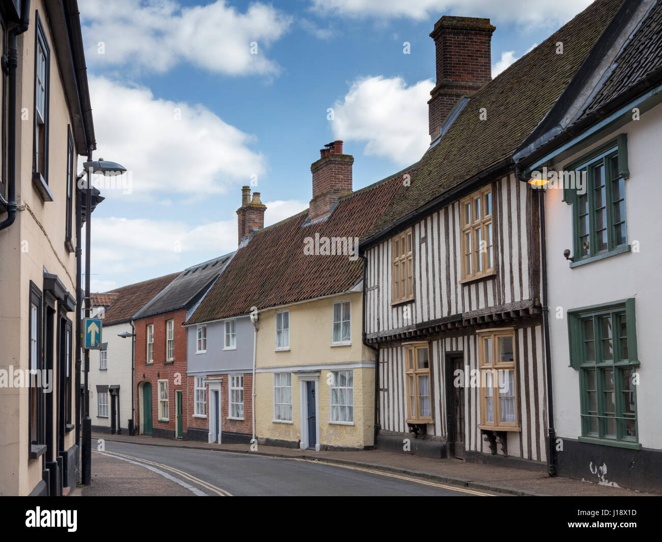 Street scene in the medieval Norfolk town of Wymondham Stock Photo - Alamy