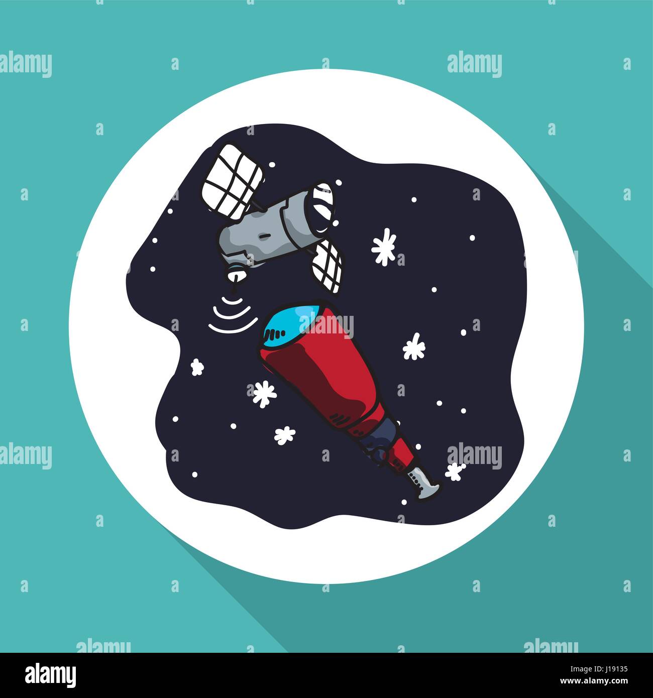Space design. science icon. Isolated illustration , vector Stock Vector ...