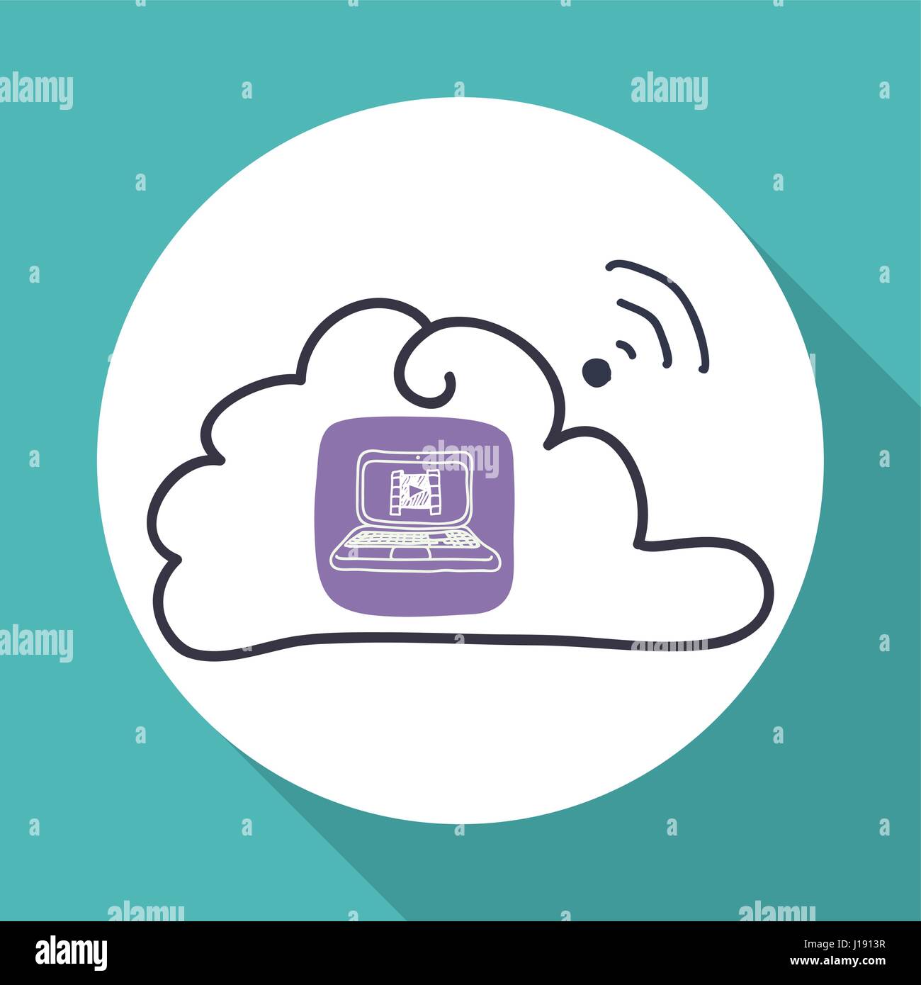 Technology design. sketch icon. Isolated illustration , vector Stock ...